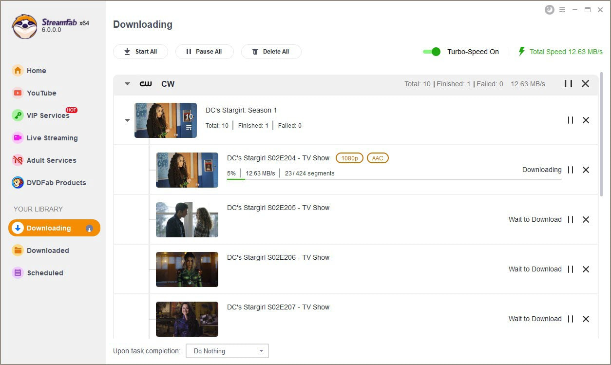 download cw shows: cw downloader