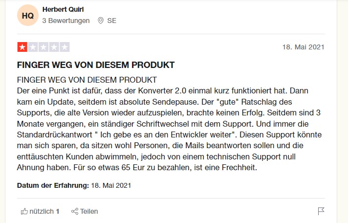 TunePat Review: Enttäuschender Kundensupport