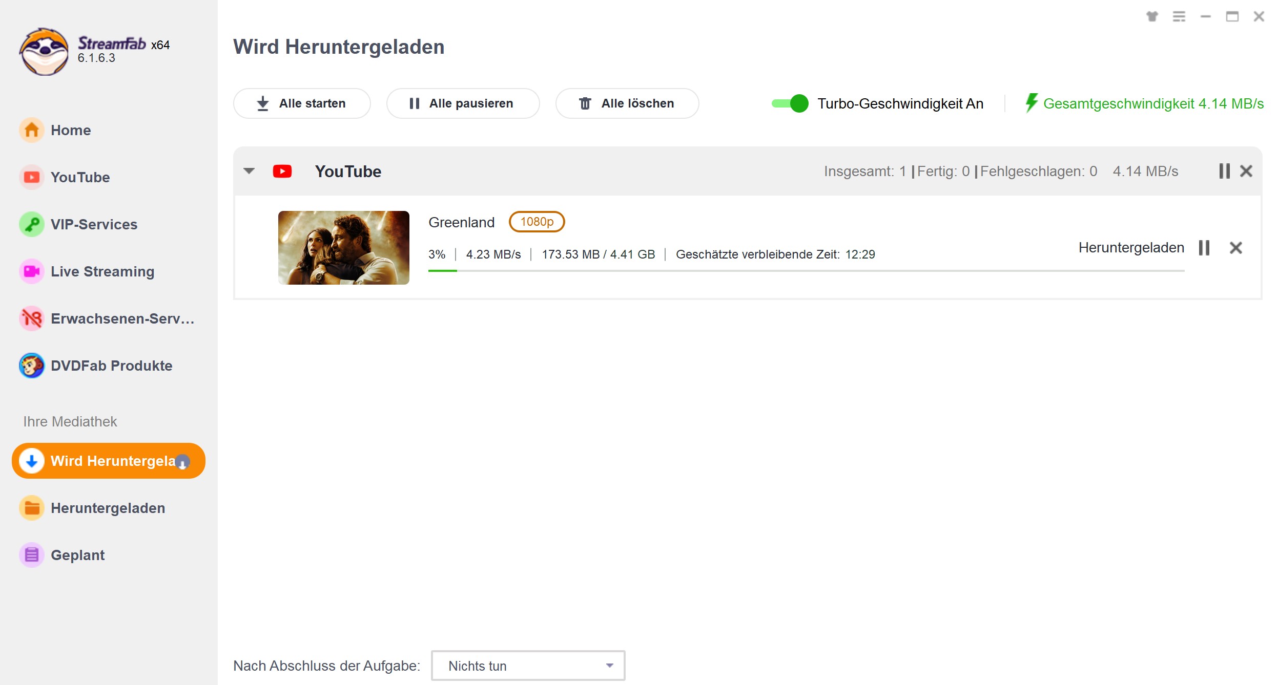 Mit StreamFab Software ZDF Filme herunterladen auf PC