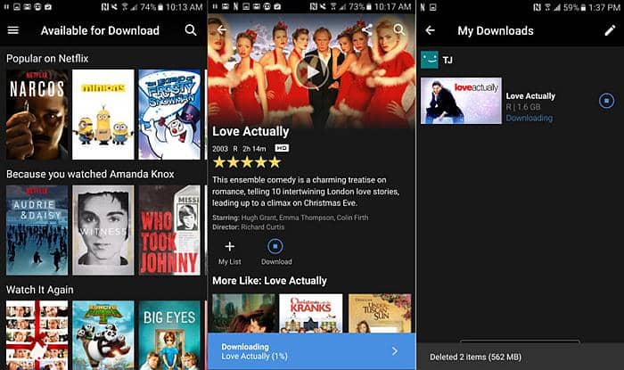 Netflix ダウンロード