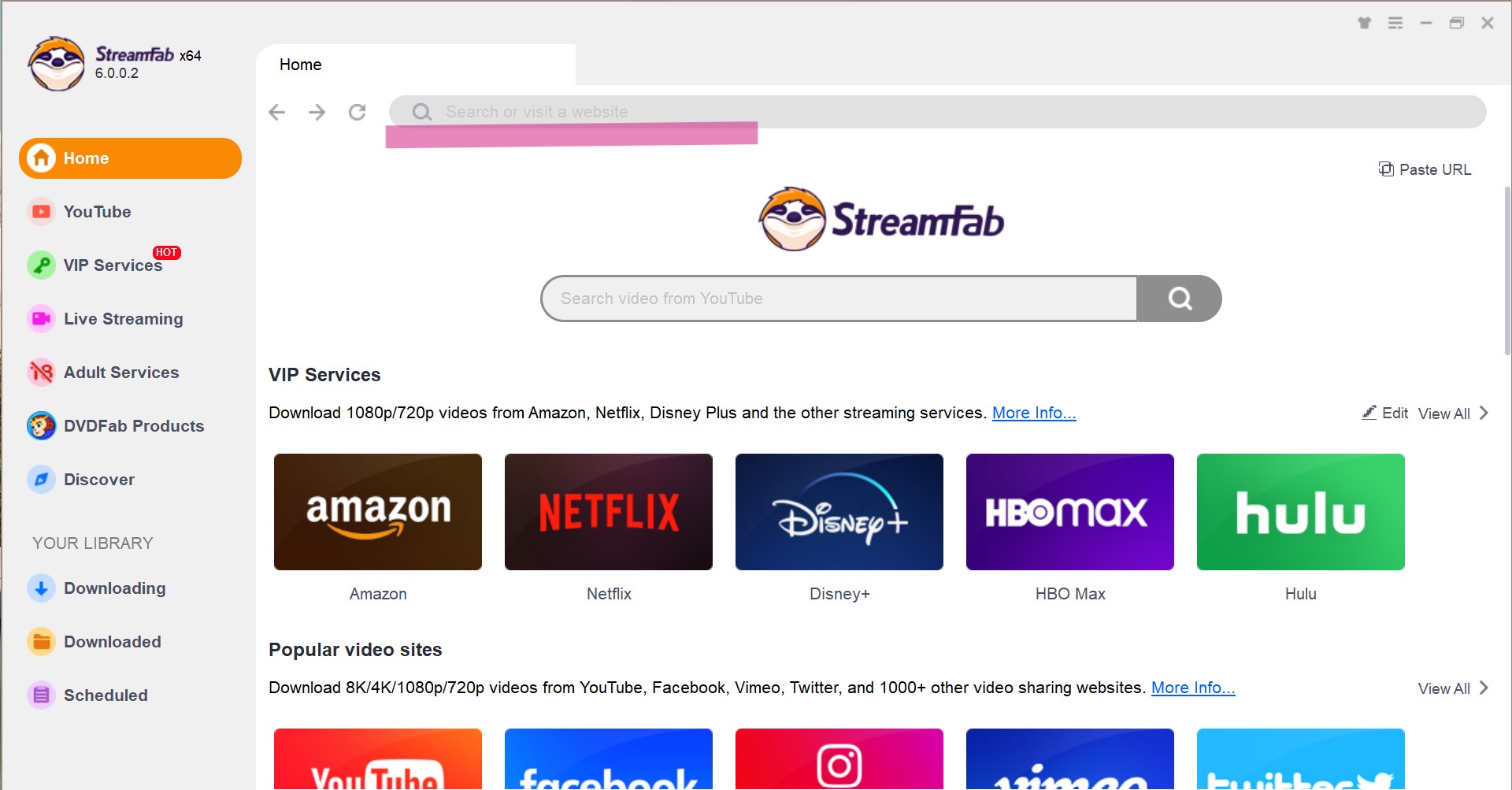 jdownloader alternative: StreamFab step 1