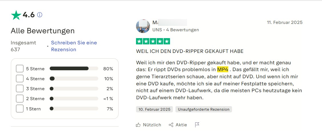 Trustpilot dvdfab: Der beste DVD to MP4 Converter