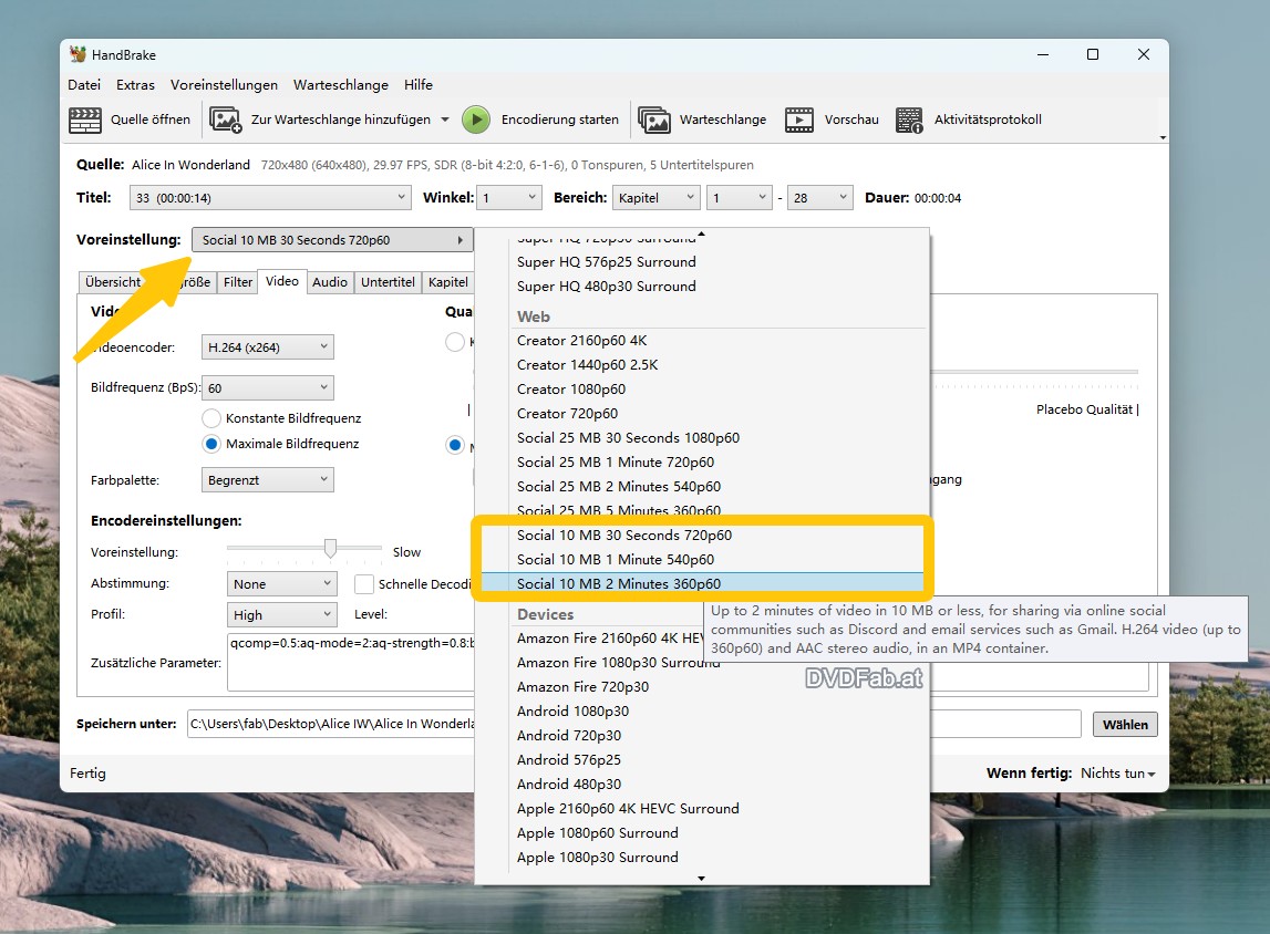 DVD digitalisieren mit HandBrake-NEW FEATURE SOCIAL 10 MIN