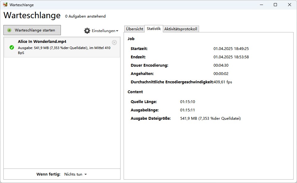 Video konvertieren mit HandBrake: Vorher-Nachher-Vergleich