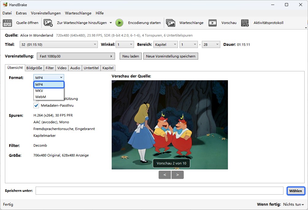 VideoByte BD-DVD Ripper Alternative: HandBrake