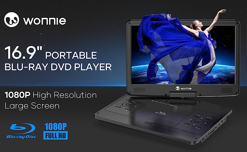 WONNIE dvd player with screen