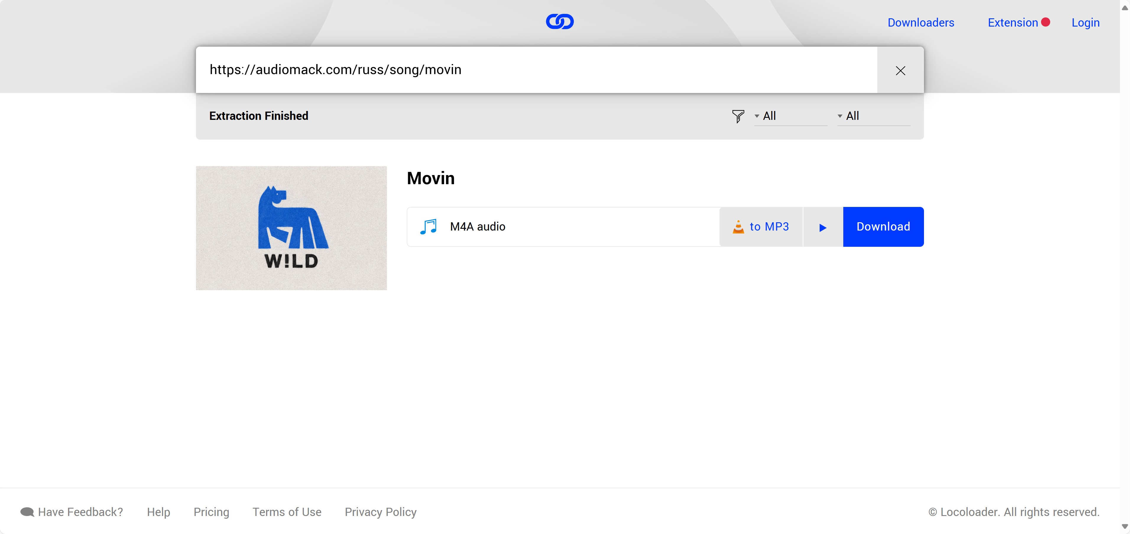 how to download audiomack music with locoloader