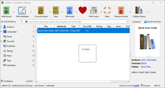 Comment convertir le livre en PDF avec un calibre