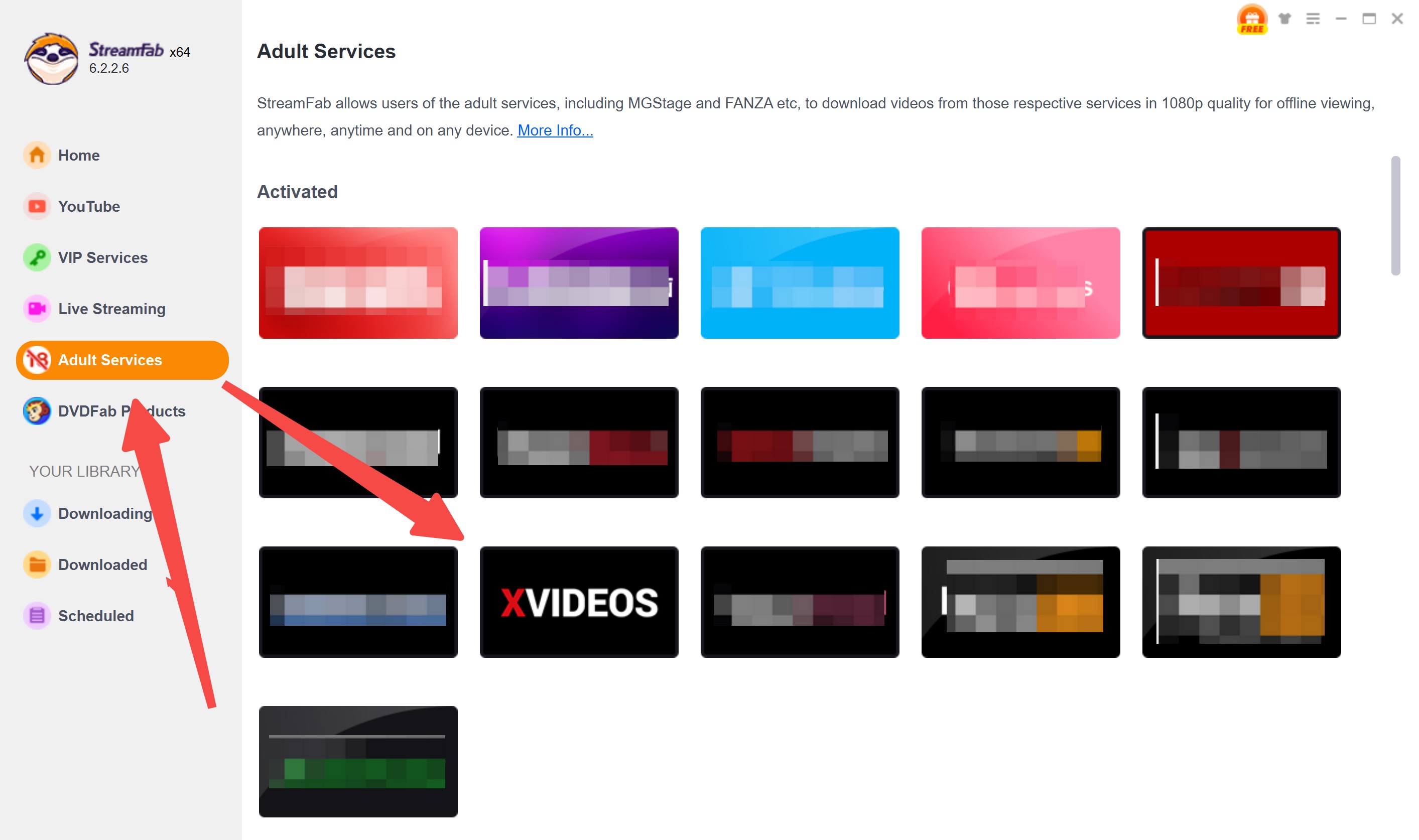 how to download XVideos with StreamFab