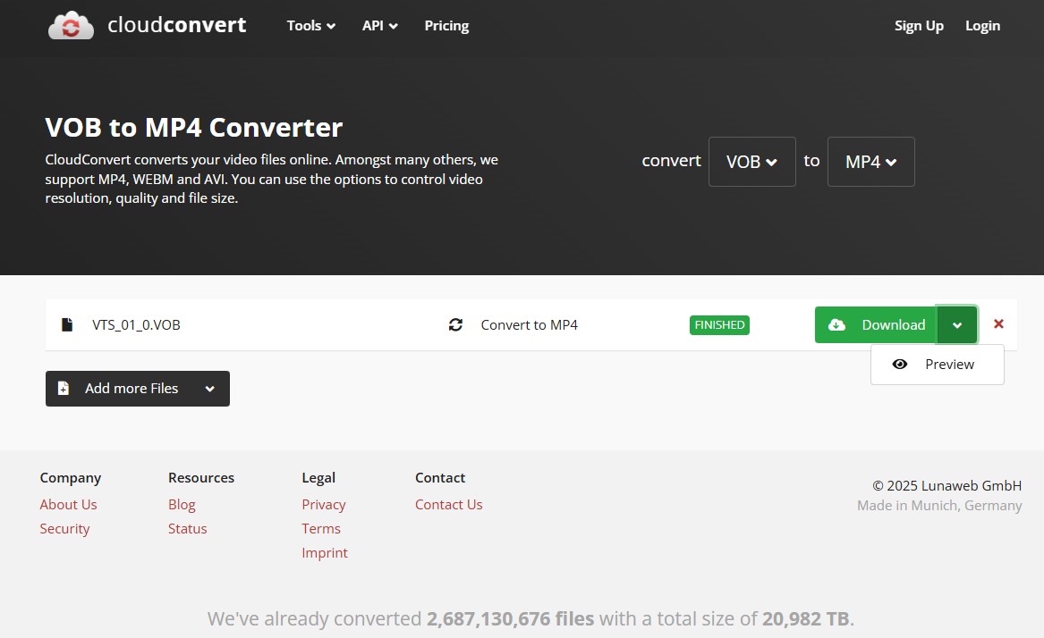 How to Rip DVD to MP4 Online with CloudConvert