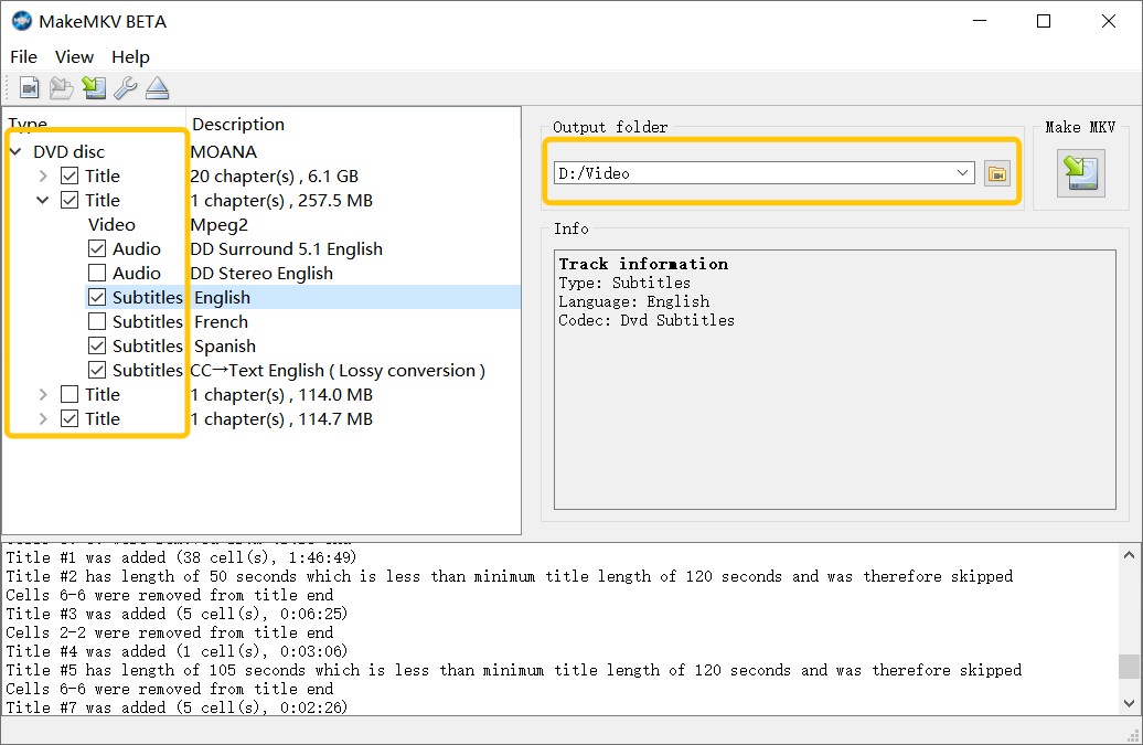 Copy DVD with MakeMKV