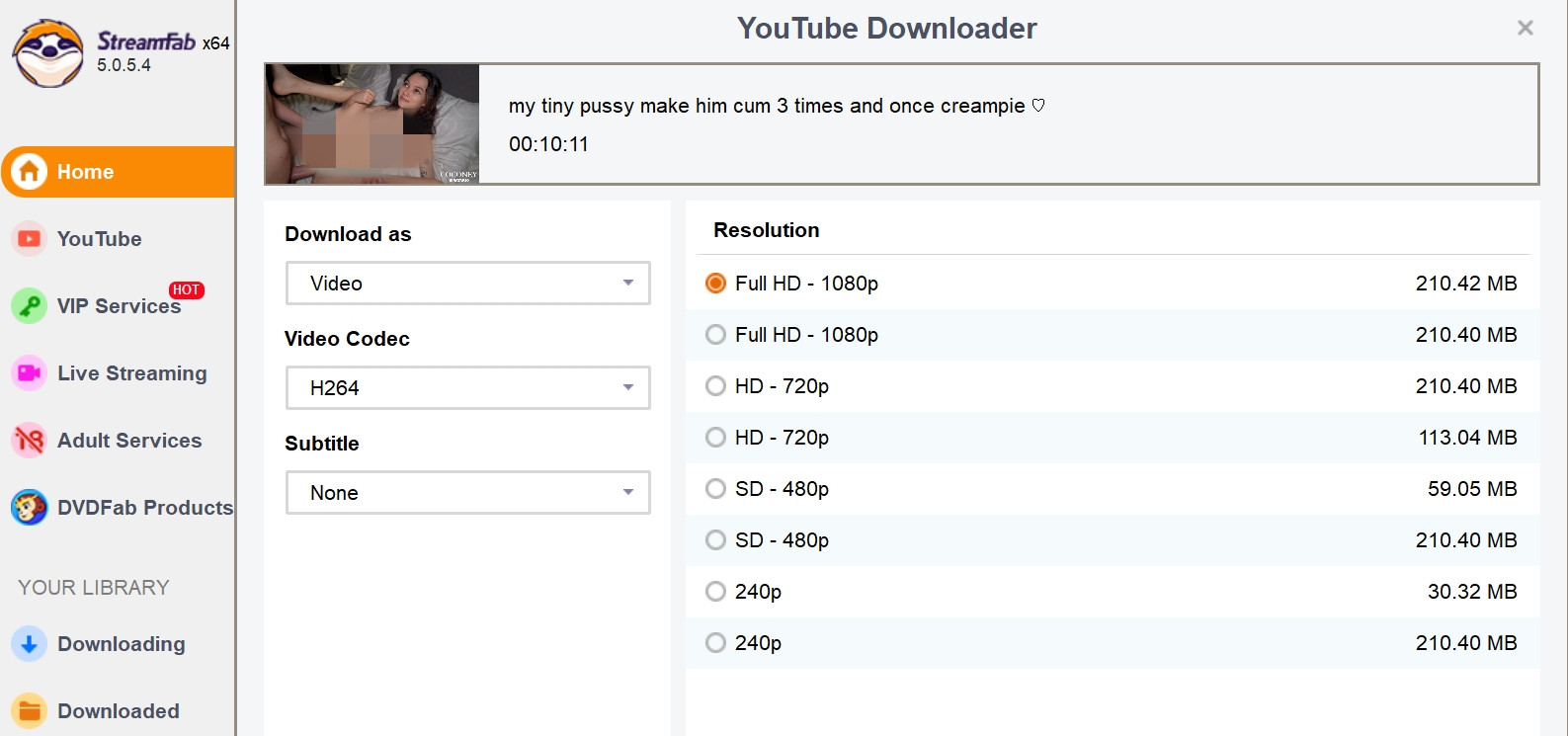 Comment utiliser le meilleur téléchargeur vidéo porno: StreamFab