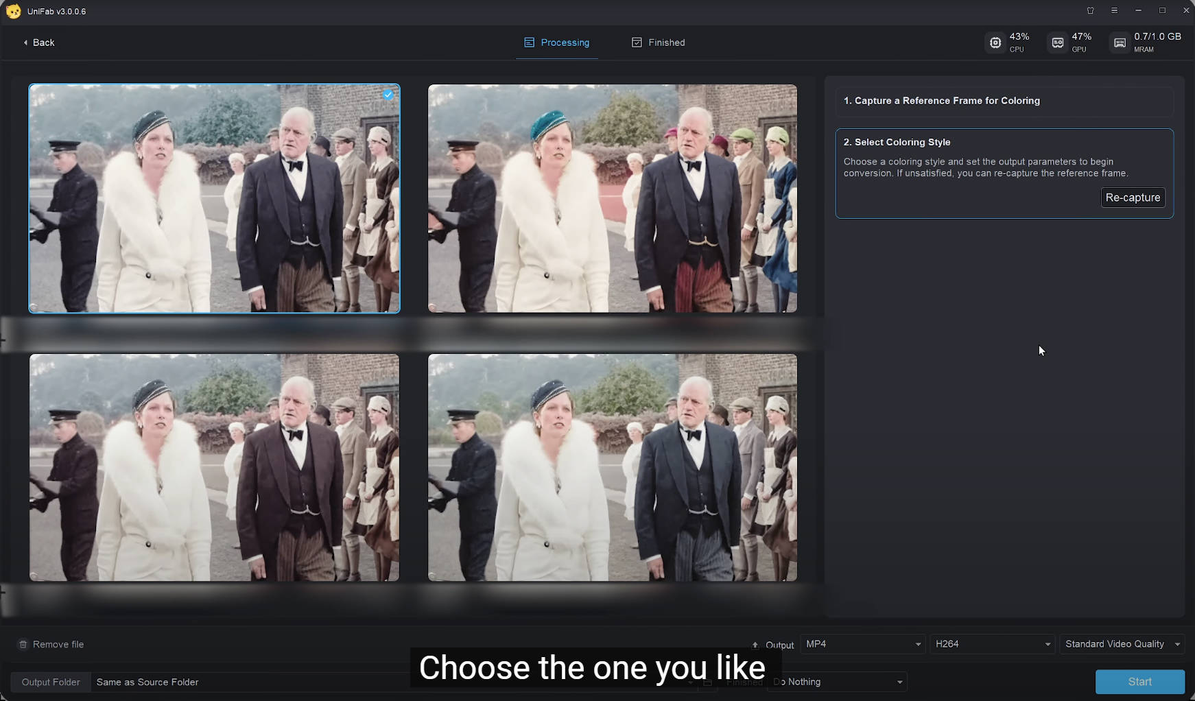 unifab colorization effect