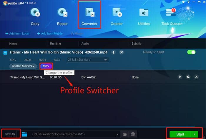 Convertir MKV en MP4 en ligne gratuitement: