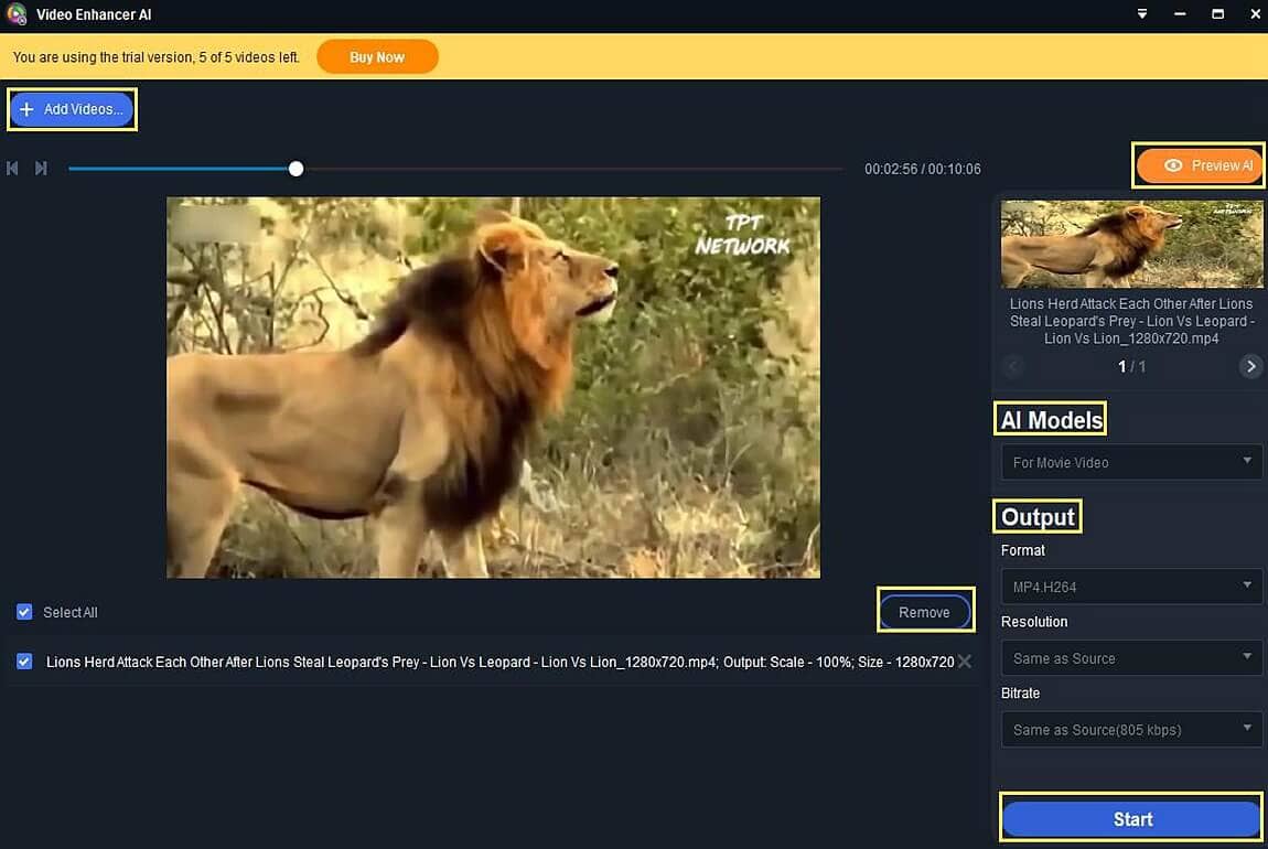 vidéo haut de gamme