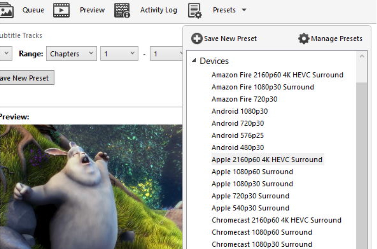 HandBrake DVD轉檔軟體的特點