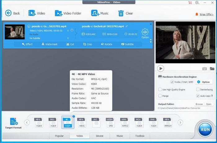 comment mettre à l'échelle une vidéo : VideoProc Converter pour mettre à l'échelle une vidéo