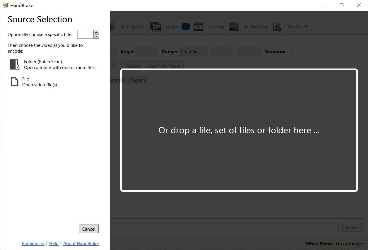 convert iso to mkv with handbrake