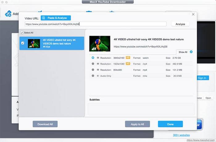 youtube ダウンロード mac