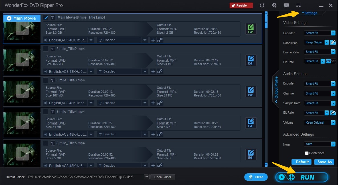 Étapes pour utiliser WonderFox DVD Ripper