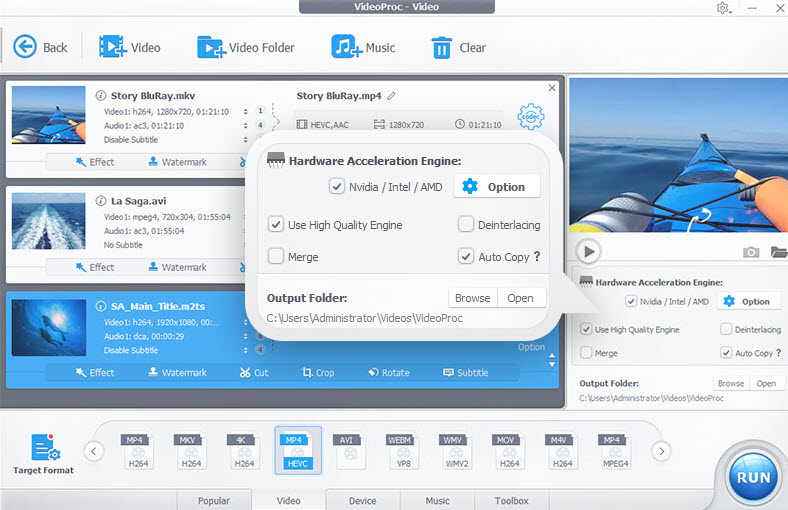 How to Use VideoProc MPG to MP4 Converter?