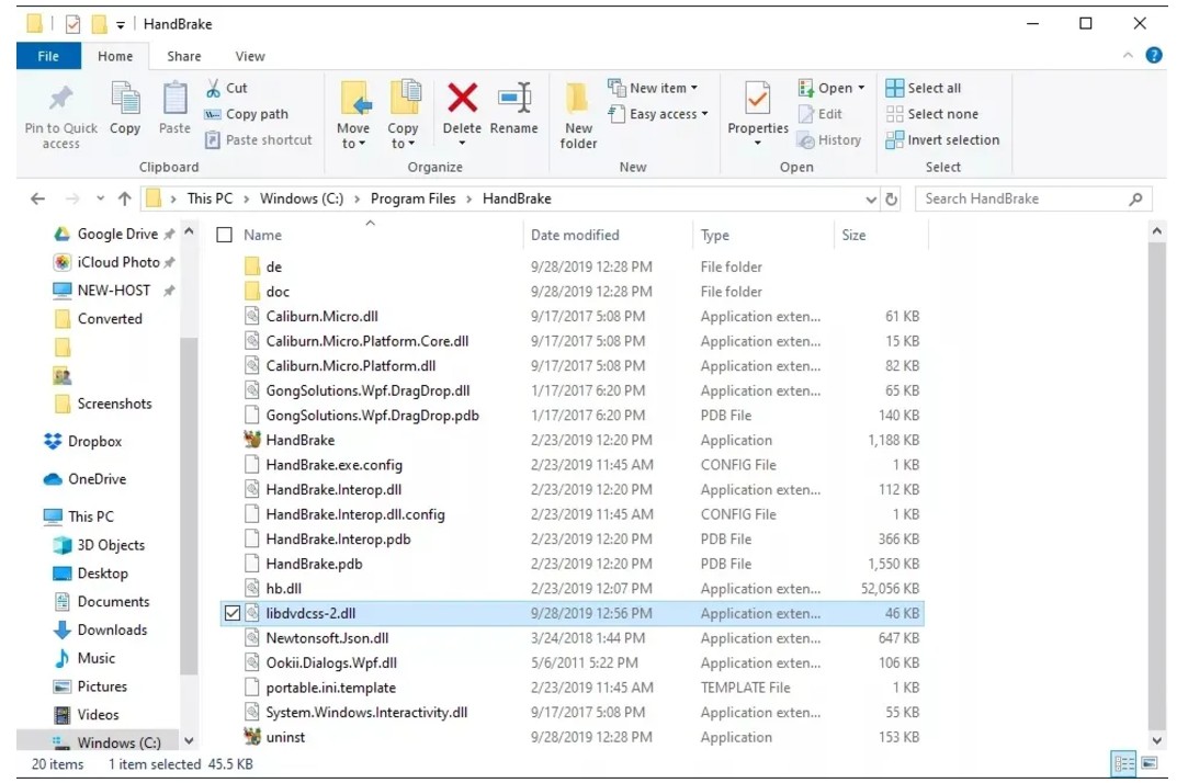 Convertir DVD en MP4 avec HandBrake