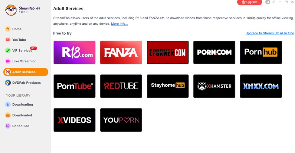 Top 3 des meilleurs pornhub downloader pour télécharger des vidéos pornhub hors ligne:StreamFab – le meilleur prono video downloader
