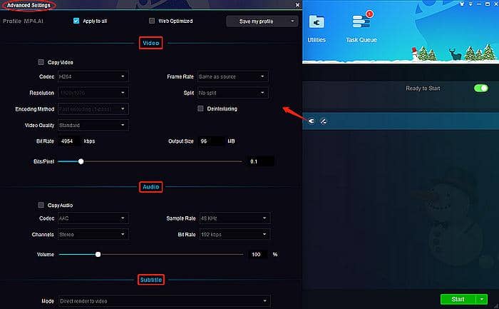 Comment convertir et transférer films DVD sur iPad:Étape 2 : Choisir un profil et personnaliser la vidéo de sortie