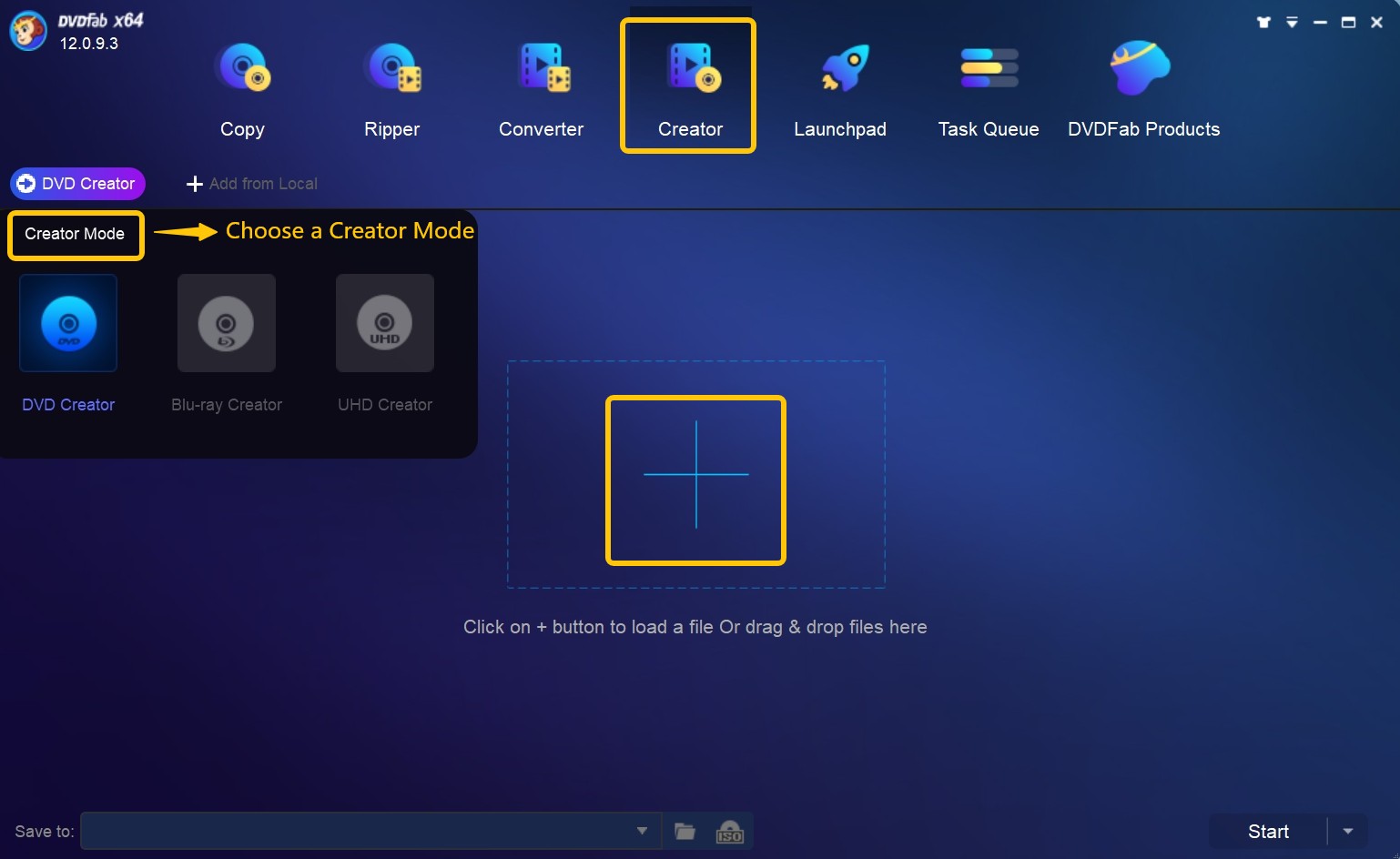 Step 1: Load the source WandaVision videos into DVDFab Creator program.