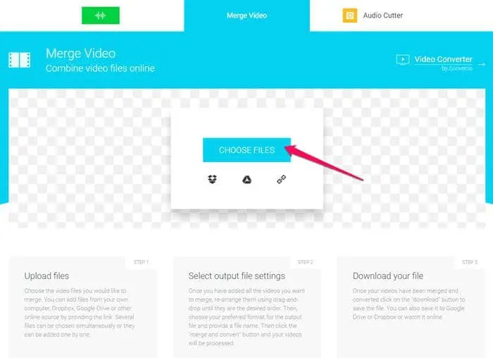 mp4合併免安裝:Mergevideo.online