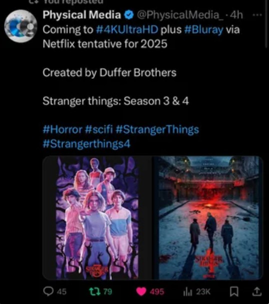 Stranger Things Blu-ray Staffel 3 & 4 werden voraussichtlich nächstes Jahr veröffentlicht