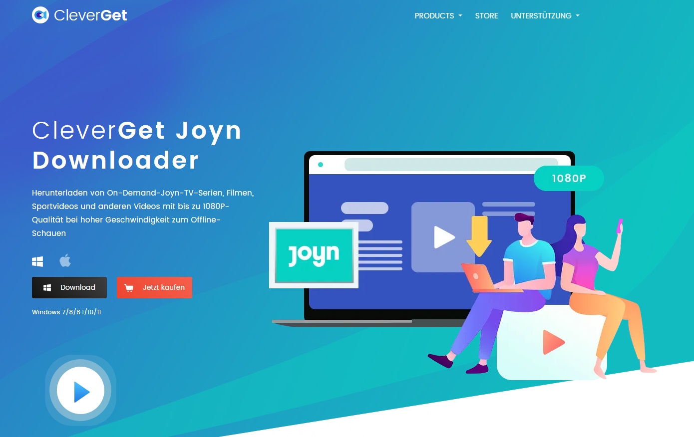 HomePage von CleverGet Joyn Downloader