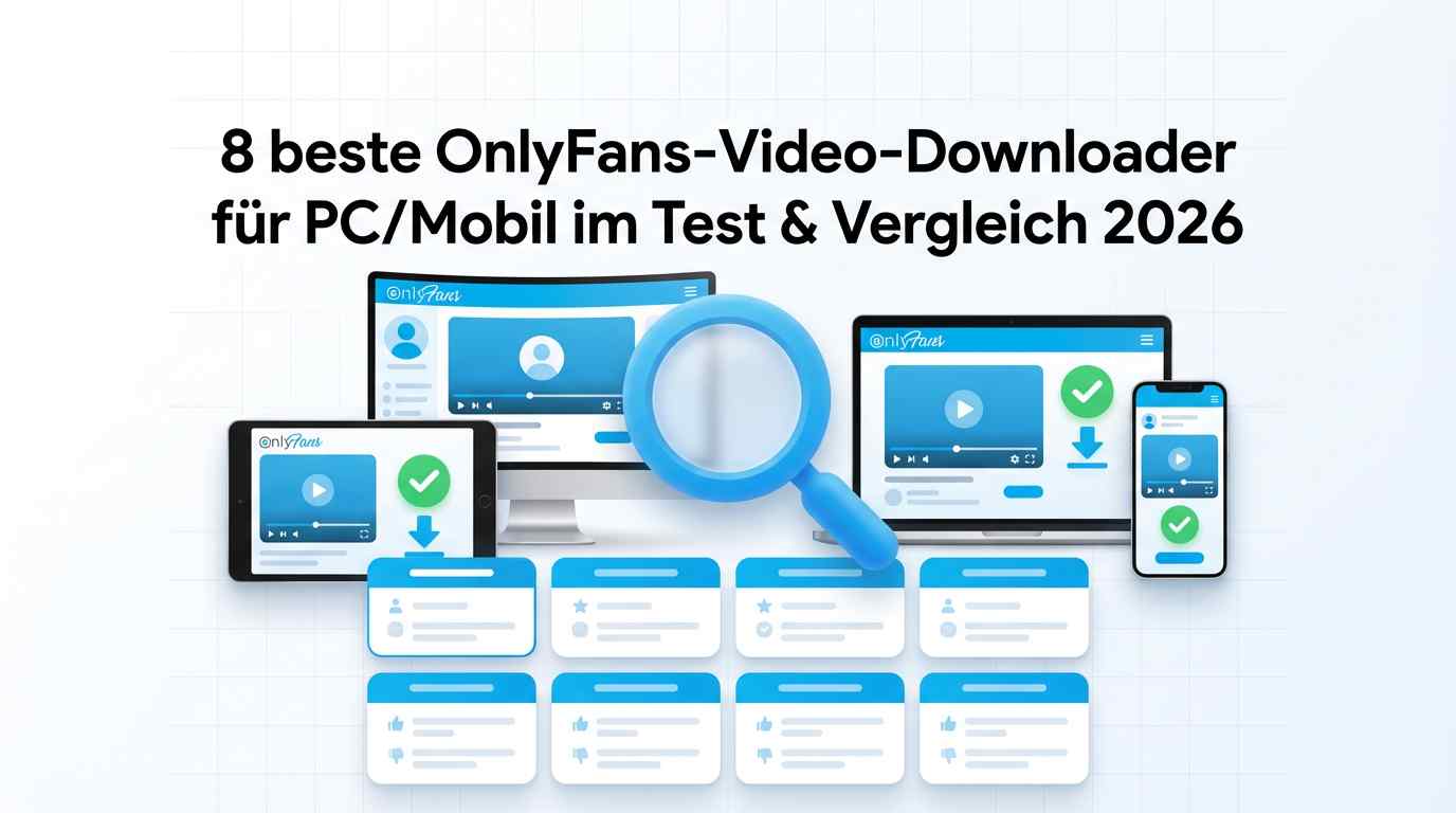 8 beste OnlyFans-Video-Downloader für PC/Mobil im Test & Vergleich 2026