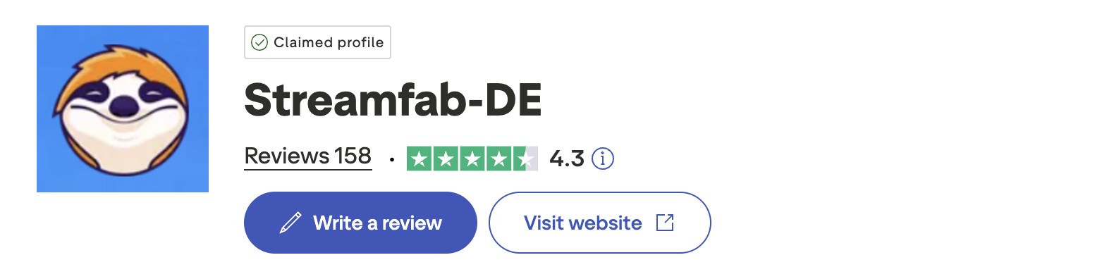 StreamFab Bewertungen bei TrustPilot