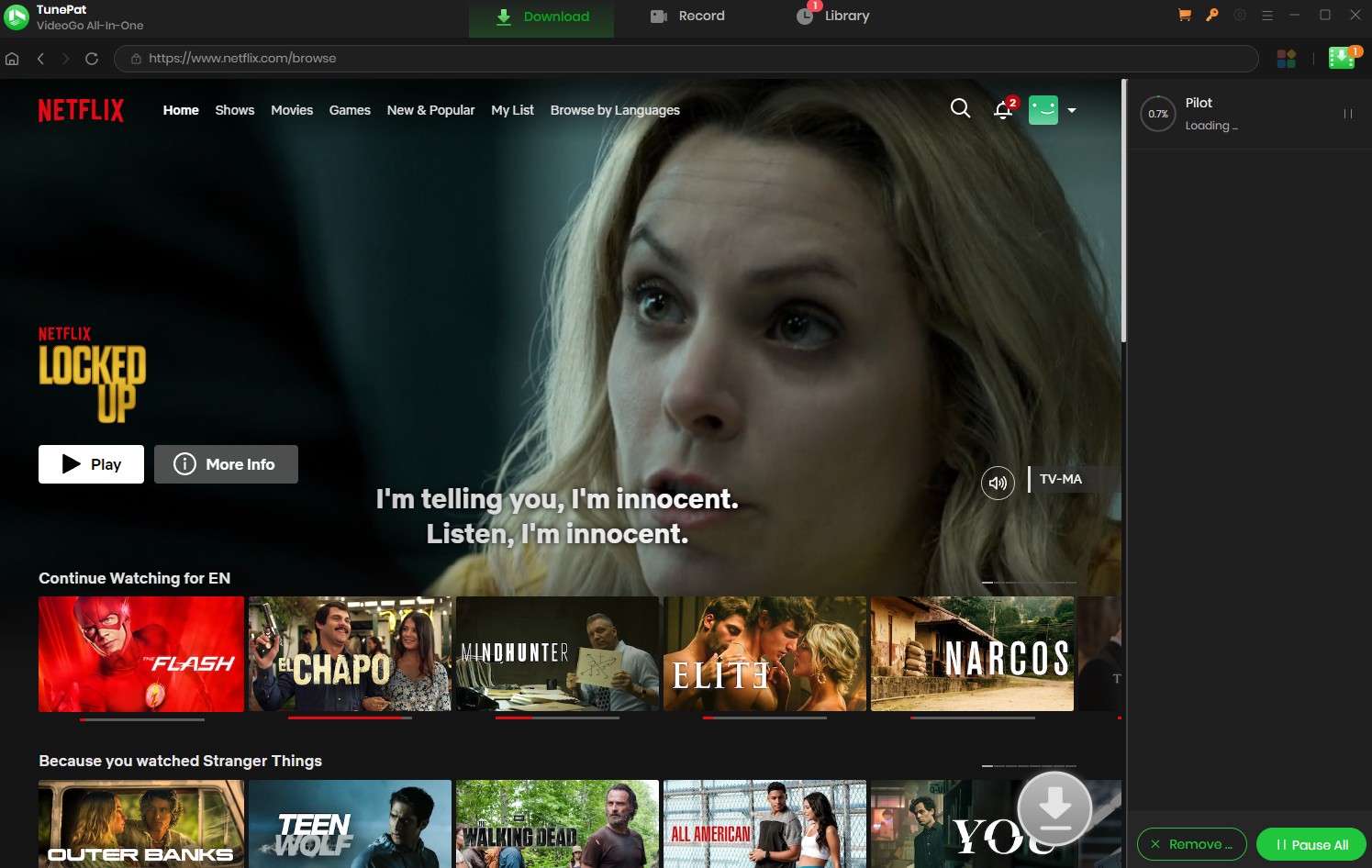 TunePat Netflix Video Downloader