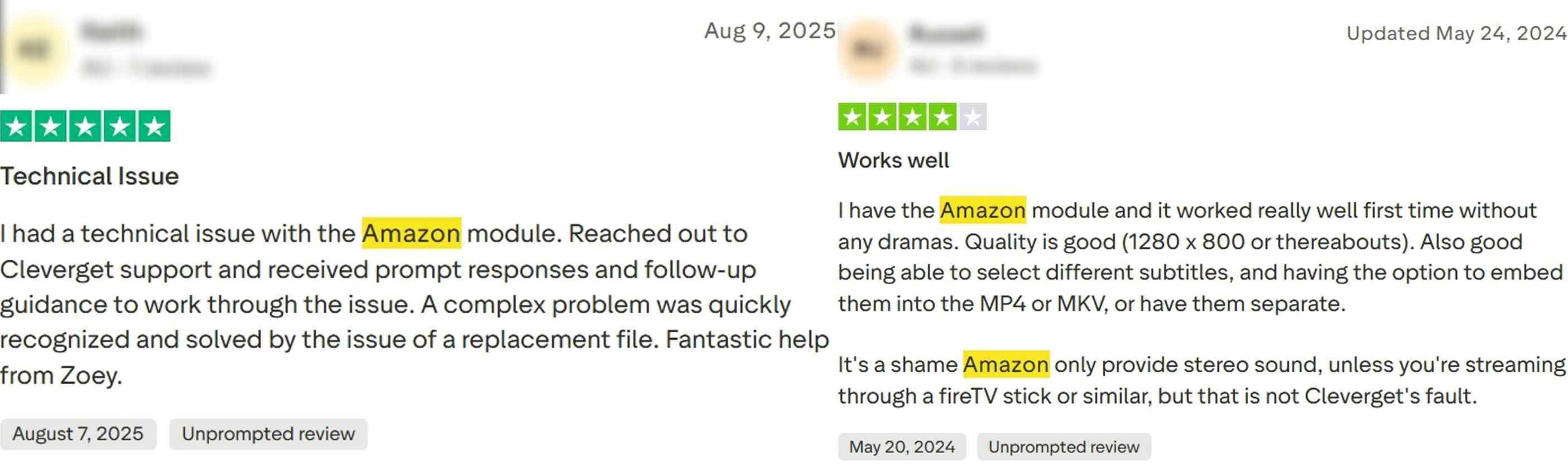 cleverget amazon downloader review: customer reviews from trustpilot
