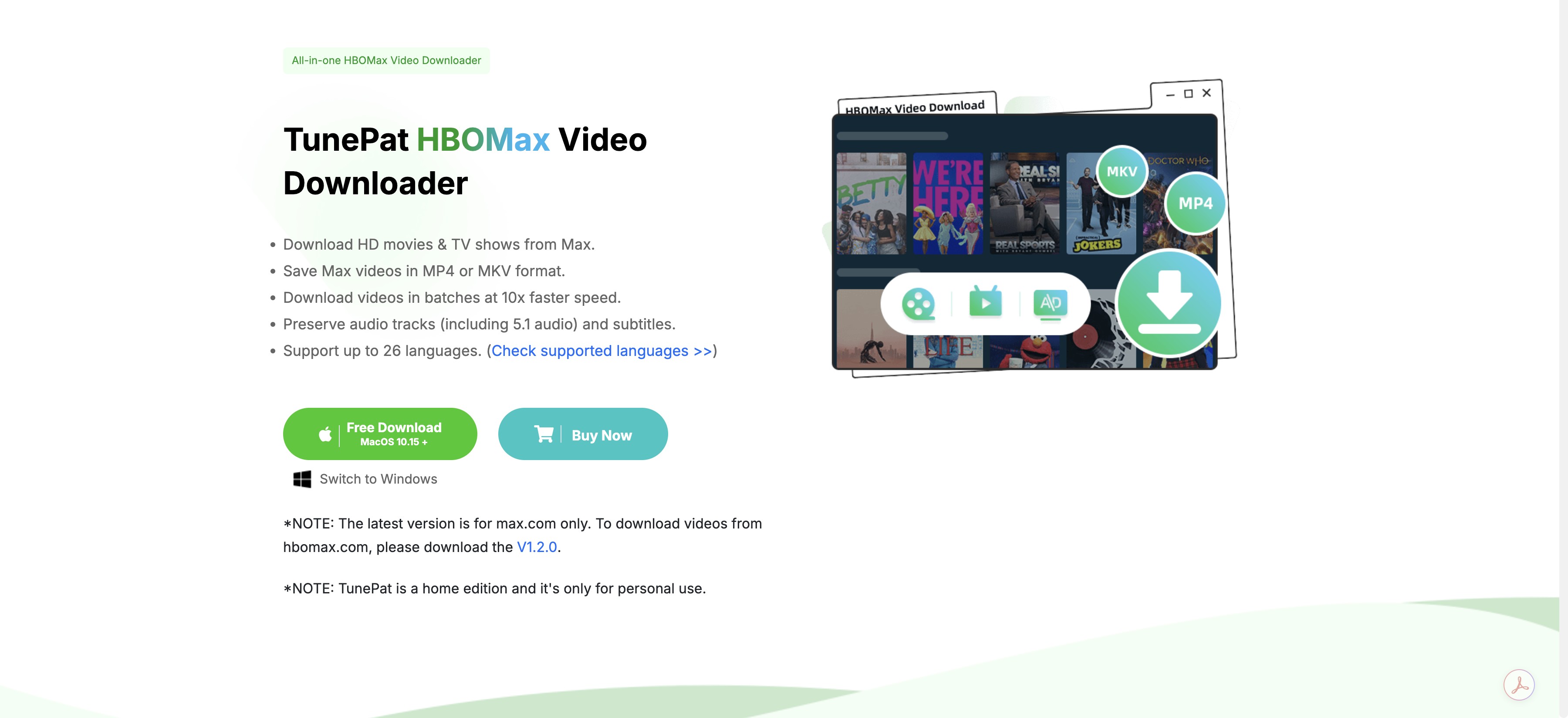 the best hbo max downloader: TunePat HBOMax Video Downloader