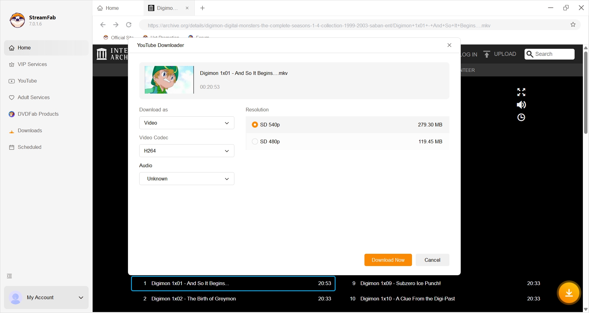 how to download video from wayback machine