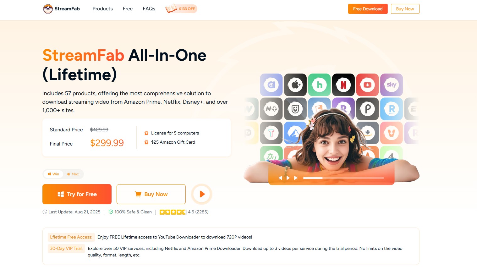 Alternative to NCH Software: streamfab