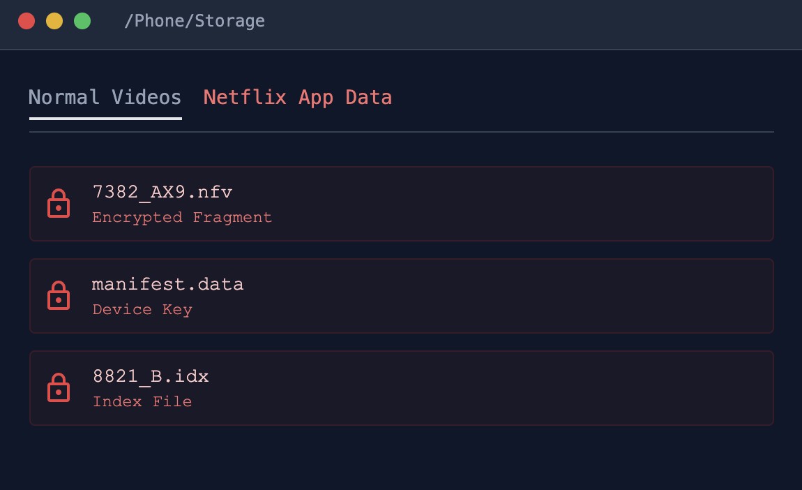 Why the Netflix Downloads on Your Phone Can’t Just Be Copied to Your Computer