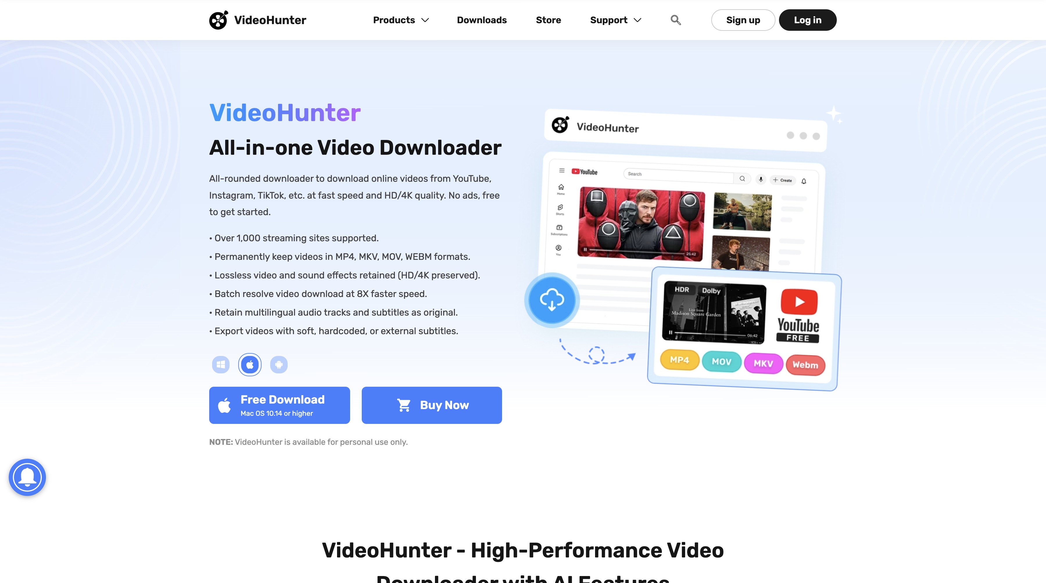 alternatives to VideoHunter