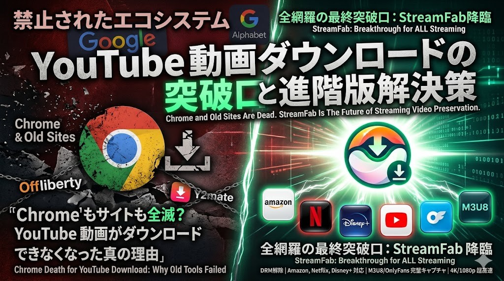 Chrome拡張機能もサイトも全滅?YouTube動画がダウンロードできなくなった真の理由と、全網羅の「最終突破口」