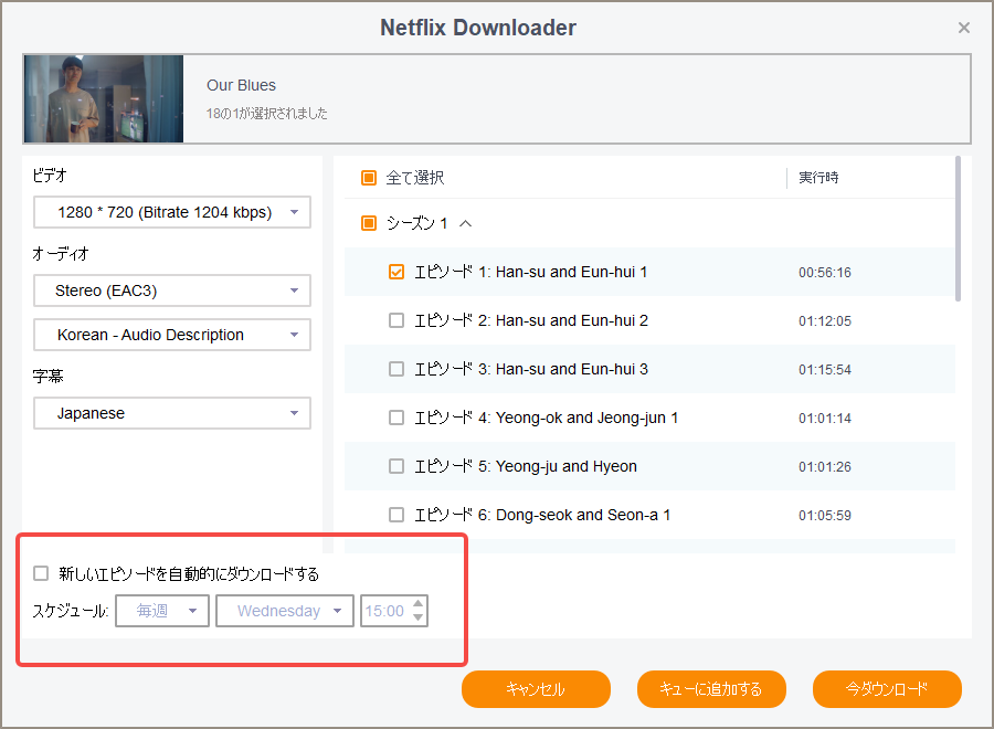 Netflix 等 VIP 服務的自動下載