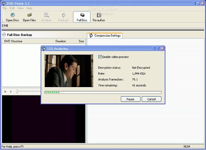 Les 12 meilleures façons d'extraire l'audio d'un DVD/YouTube/CD vidéo:10. DVD Shrink